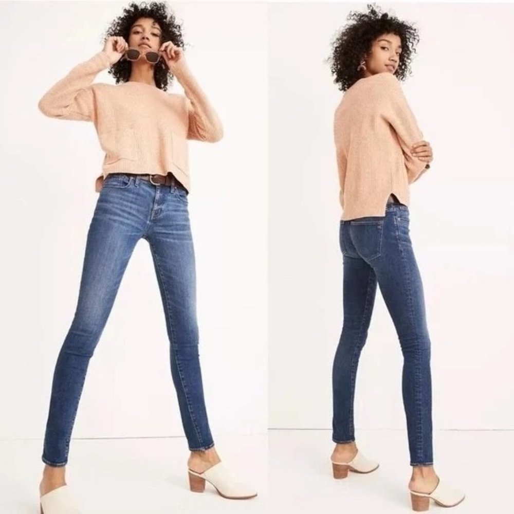 Madewell 8” Skinny Jeans In Sunnyside Wash